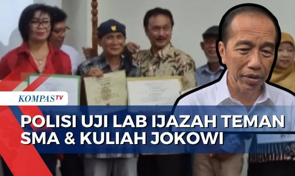 Dugaan Ijazah Palsu Jokowi: Polisi Telusuri Bukti Lewat Dokumen Rekannya dari Sekolah dan Kampus